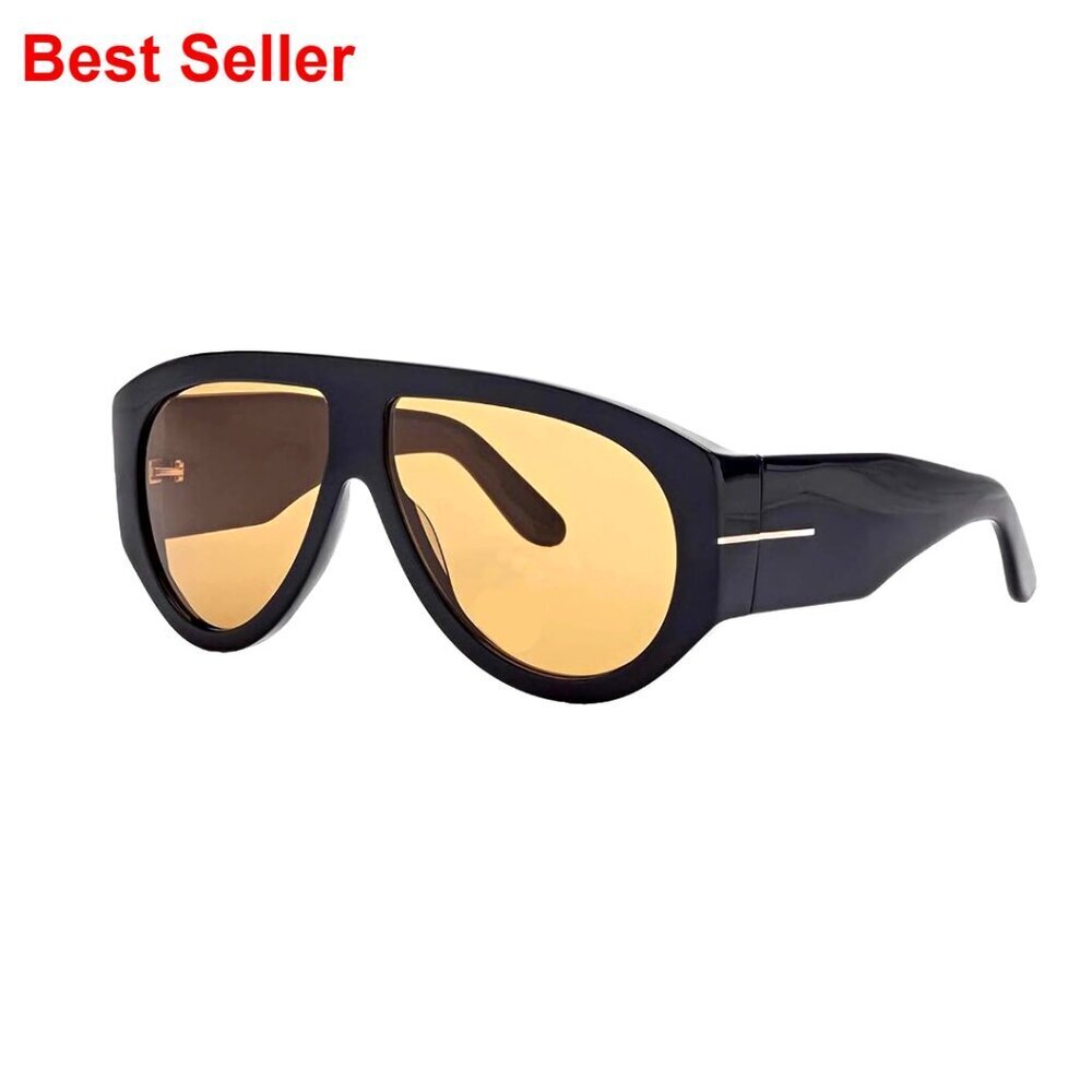 Oversized Aviator Sunglasses Retro Thick Frame UV Protection Unisex